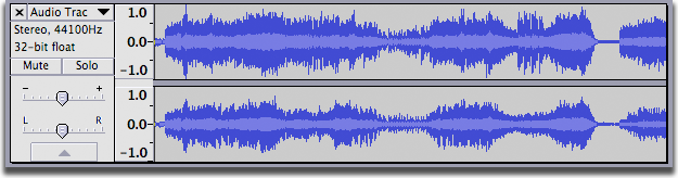 A typical stereo track